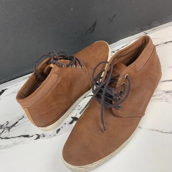 Aldo Mens Ankle Shoe Boot Brown Sz 11 - Picture 1 of 4